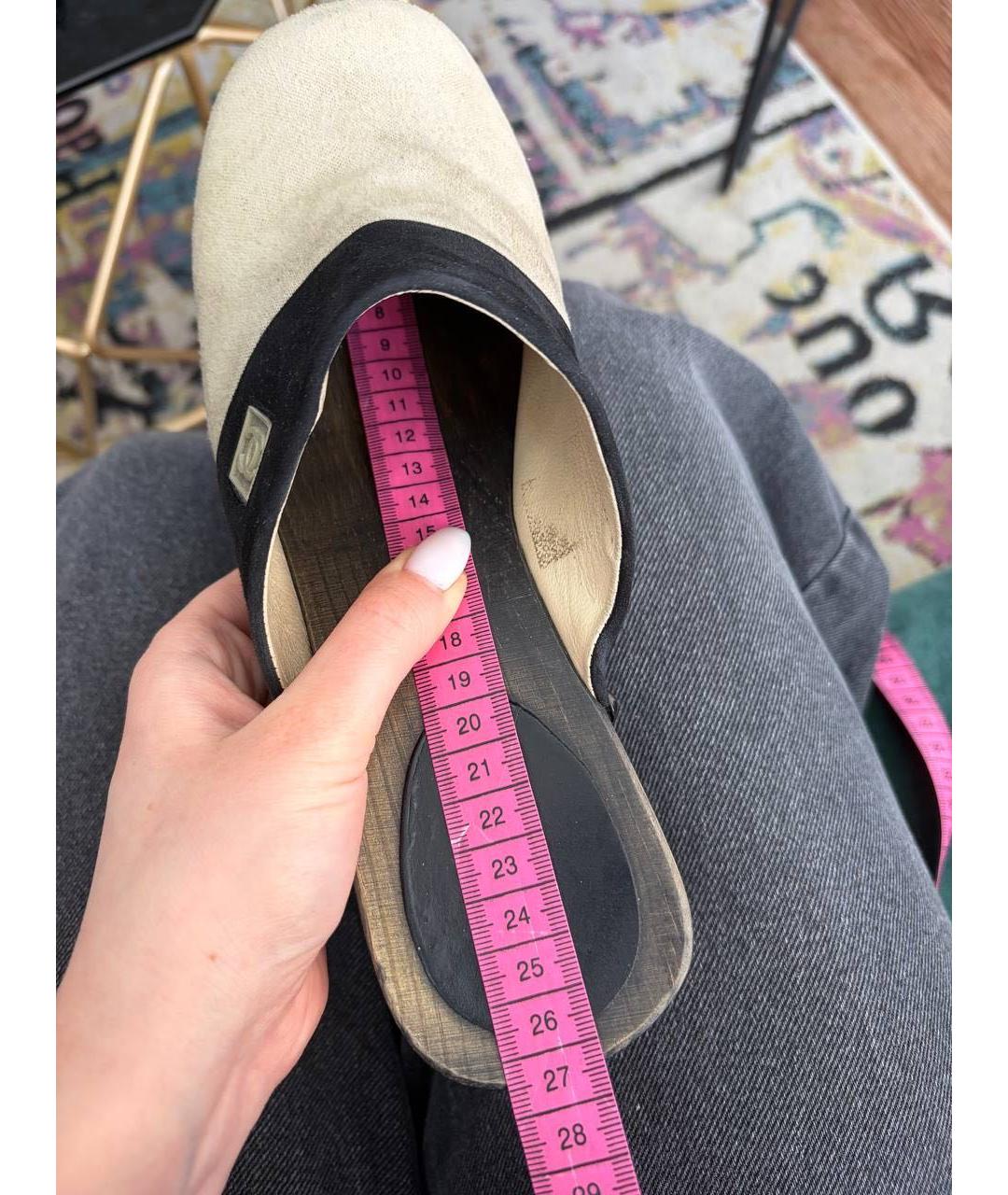CHANEL Мульти замшевые сабо, фото 7