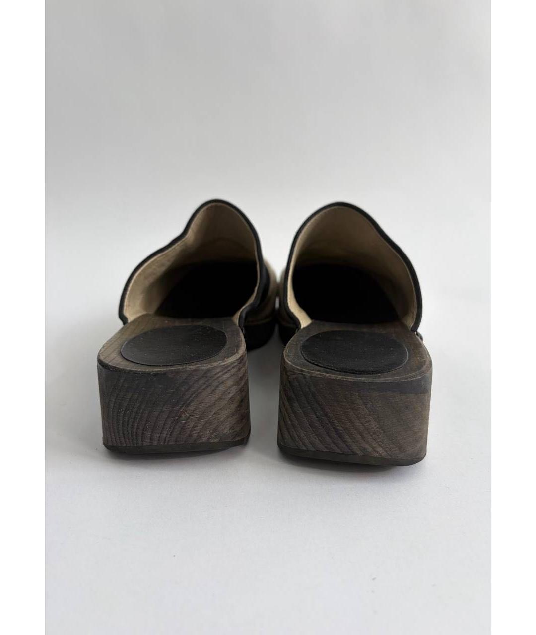 CHANEL Мульти замшевые сабо, фото 4