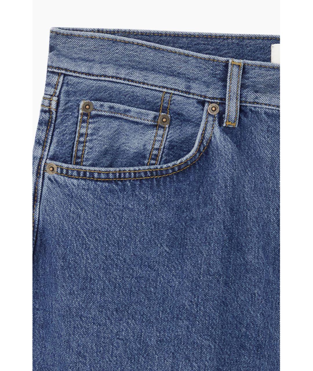 COS Синие деним шорты, фото 2