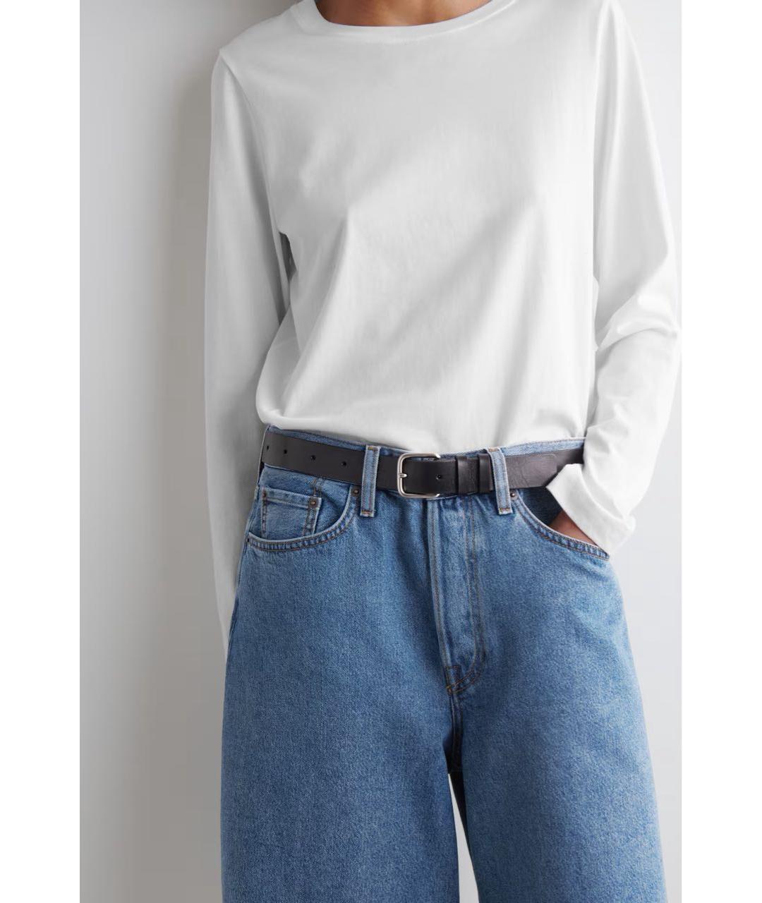 COS Синие деним шорты, фото 4