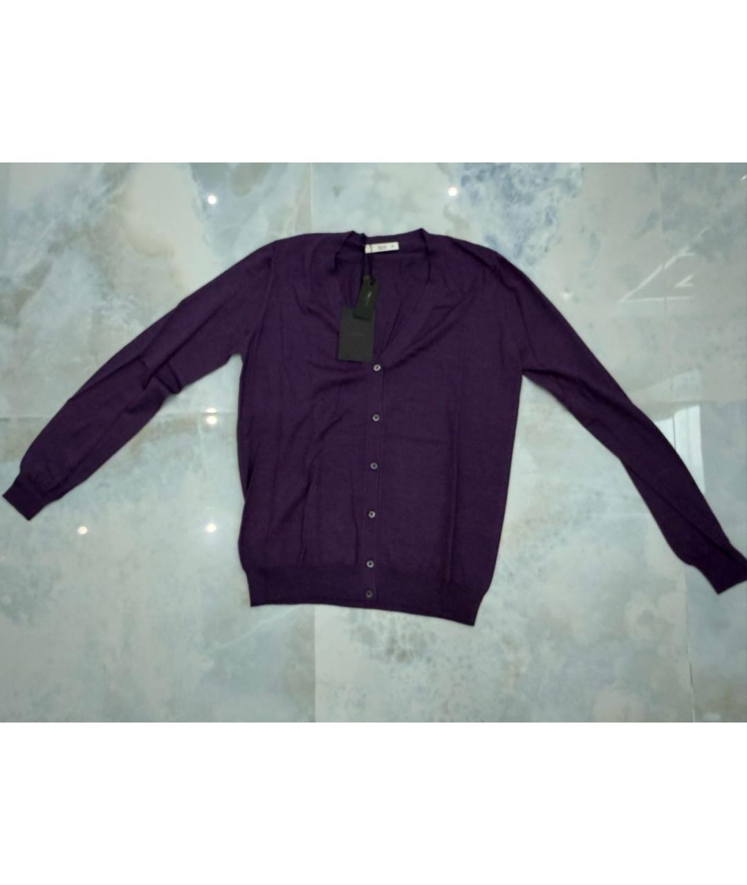PRADA Фиолетовый кашемировый кардиган, фото 4