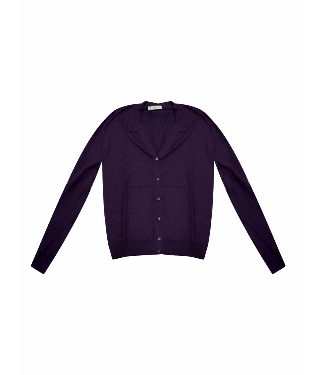 PRADA Фиолетовый кашемировый кардиган, фото 1