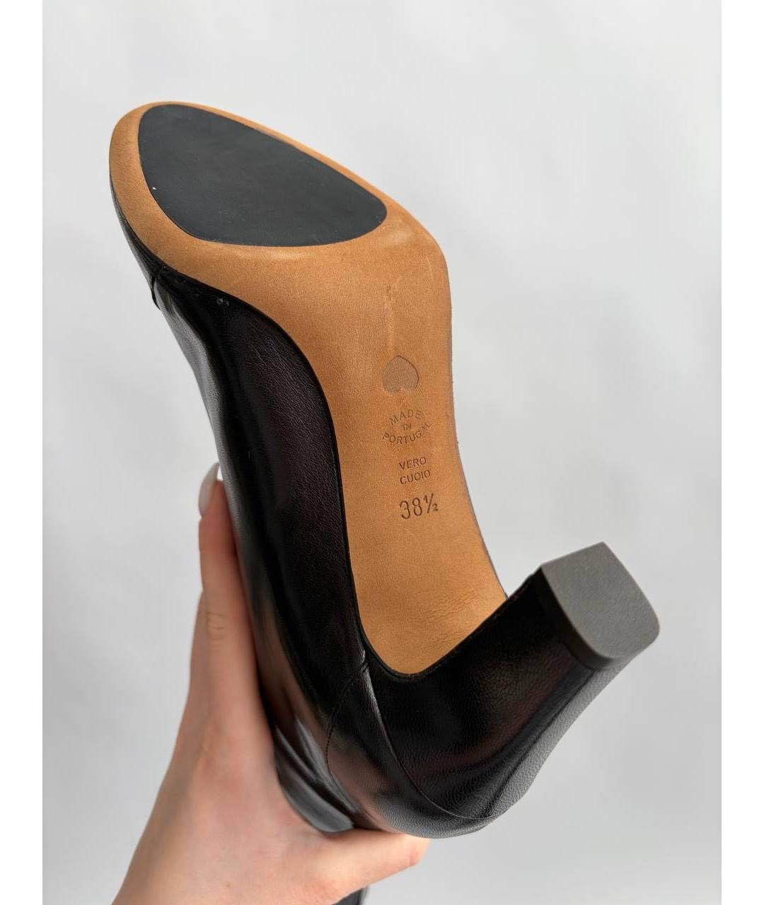 MOSCHINO Черные кожаные сапоги, фото 6