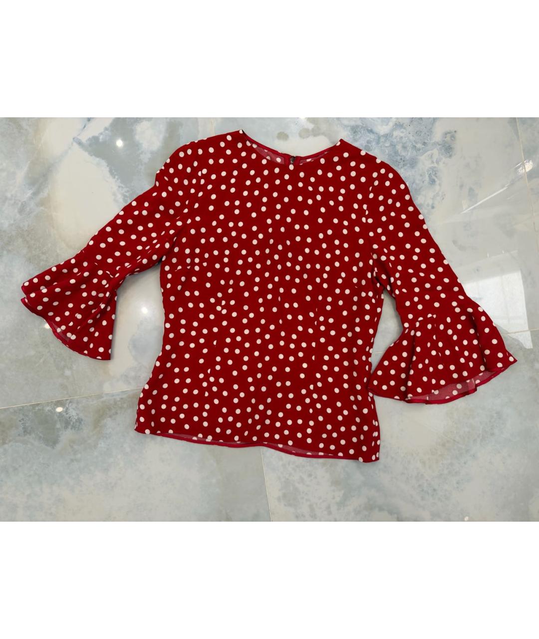 DOLCE&GABBANA Красная вискозная блузы, фото 4