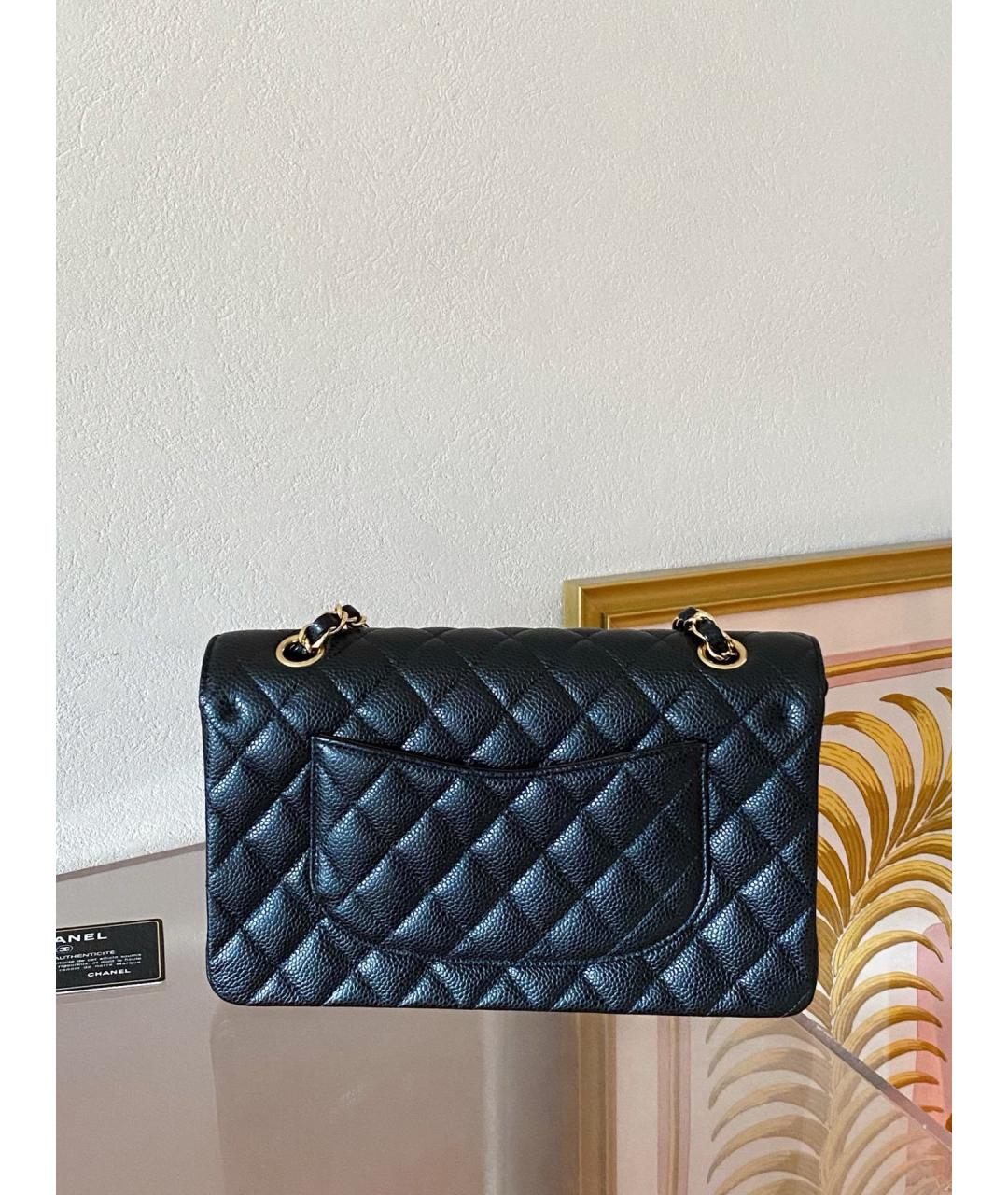 CHANEL Черная кожаная сумка через плечо, фото 2