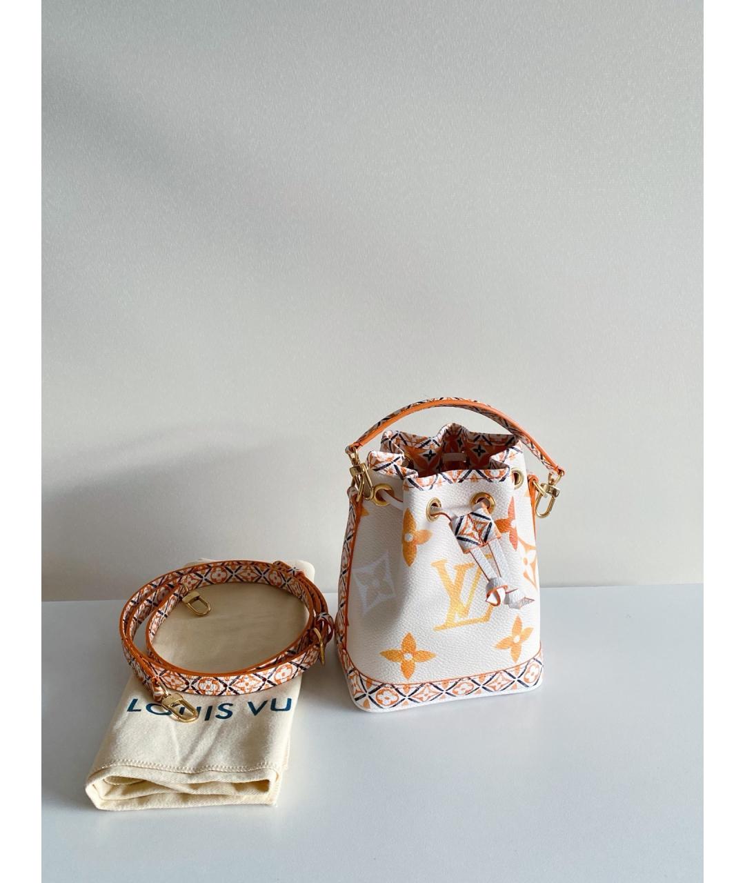 LOUIS VUITTON Белая сумка через плечо из искусственной кожи, фото 7