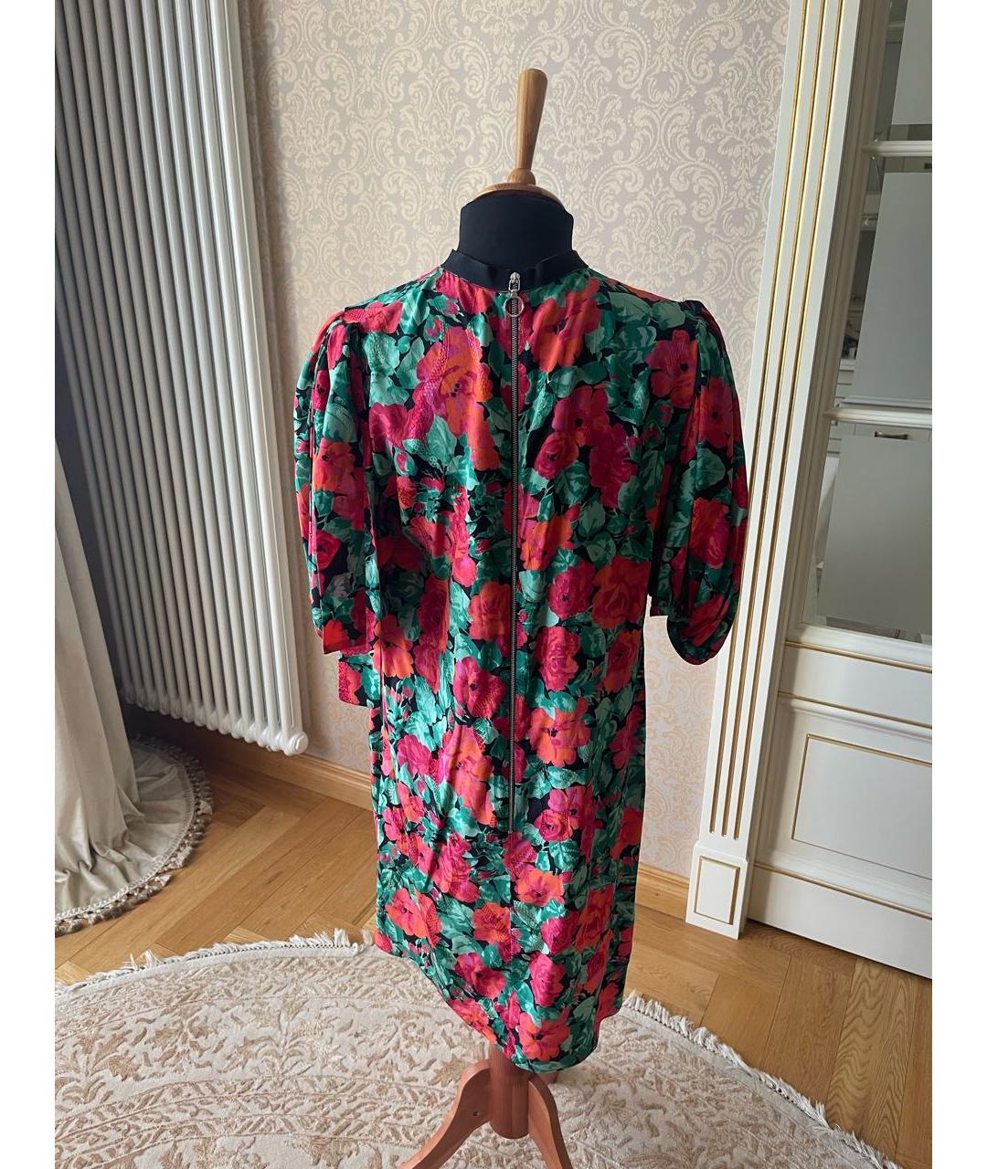 GUCCI Красное шелковое коктейльное платье, фото 2