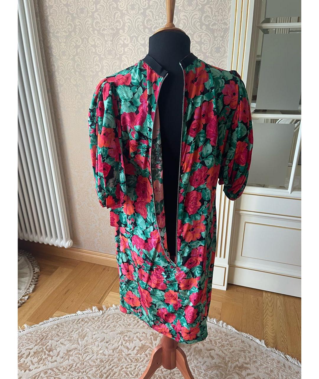 GUCCI Красное шелковое коктейльное платье, фото 5