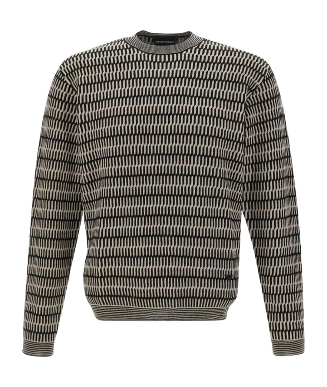 EMPORIO ARMANI Черный шерстяной джемпер / свитер, фото 1