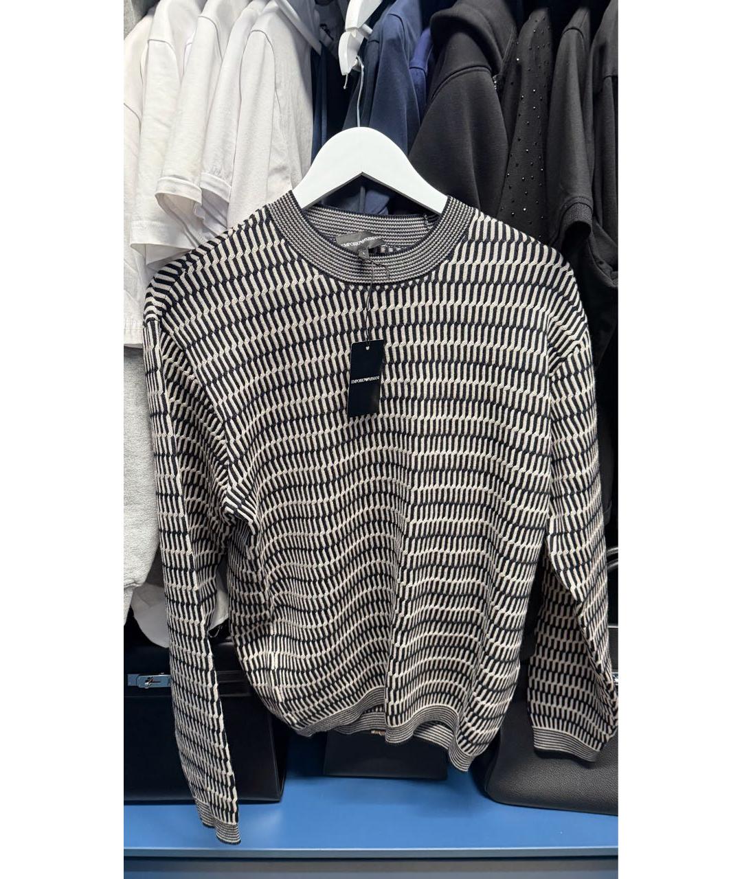 EMPORIO ARMANI Черный шерстяной джемпер / свитер, фото 3