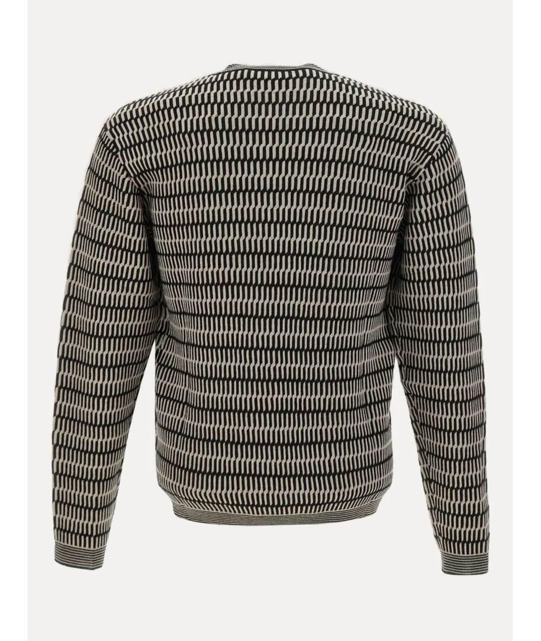 EMPORIO ARMANI Черный шерстяной джемпер / свитер, фото 2