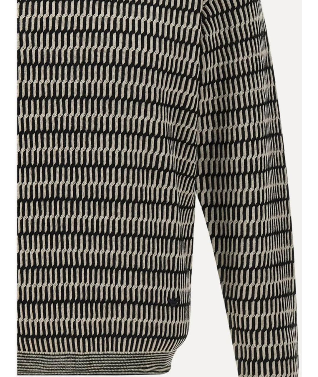 EMPORIO ARMANI Черный шерстяной джемпер / свитер, фото 4