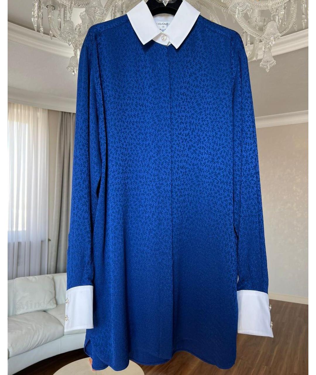 CHANEL Синяя блузы, фото 3