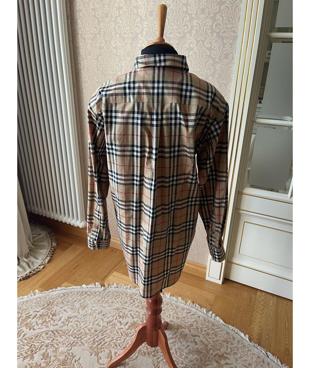 BURBERRY Горчичная хлопковая рубашка, фото 2