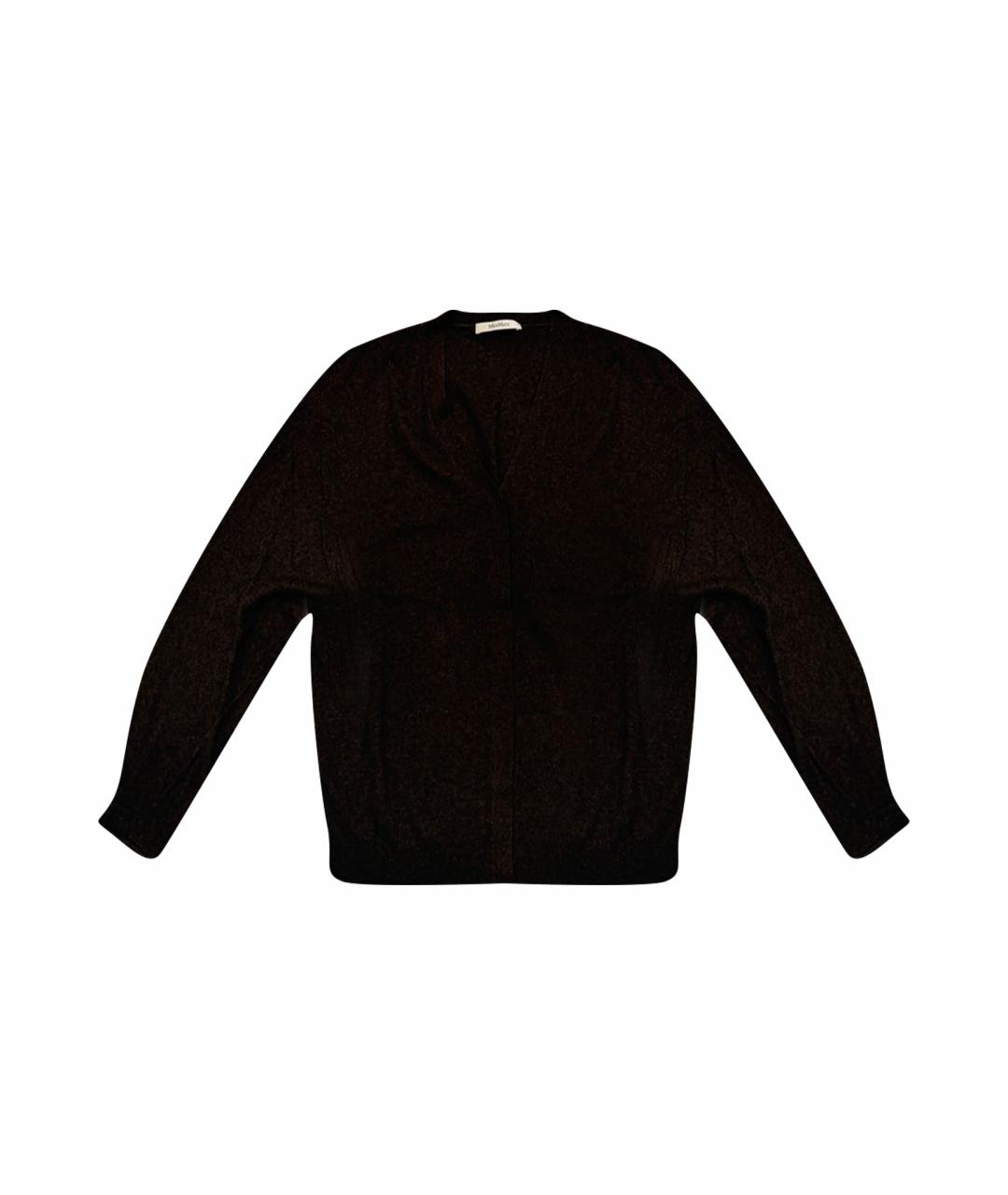 MAX MARA Коричневый кашемировый кардиган, фото 1