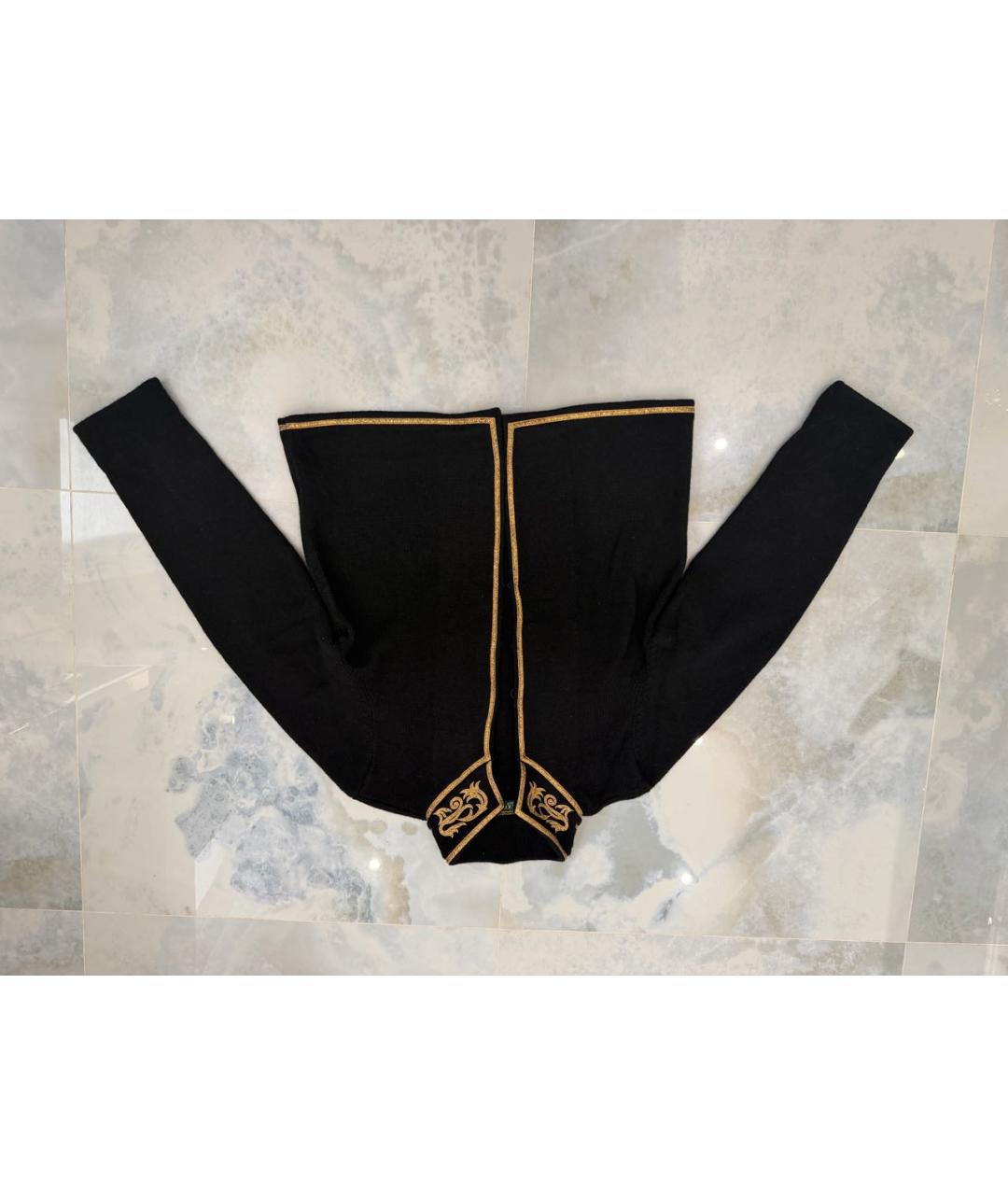 RALPH LAUREN Черный шерстяной жакет/пиджак, фото 4