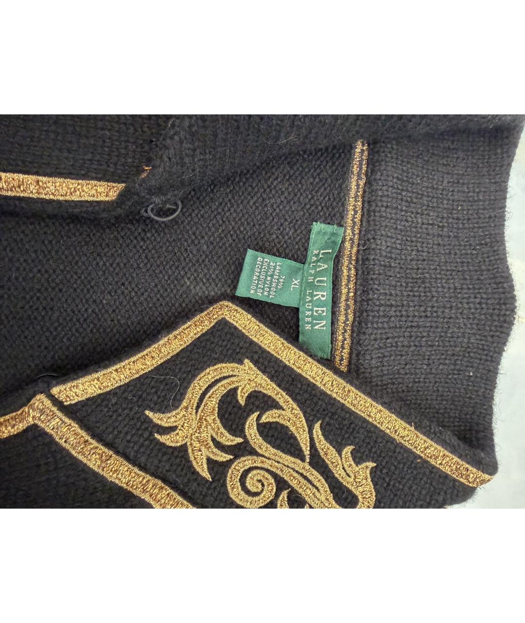 RALPH LAUREN Черный шерстяной жакет/пиджак, фото 2