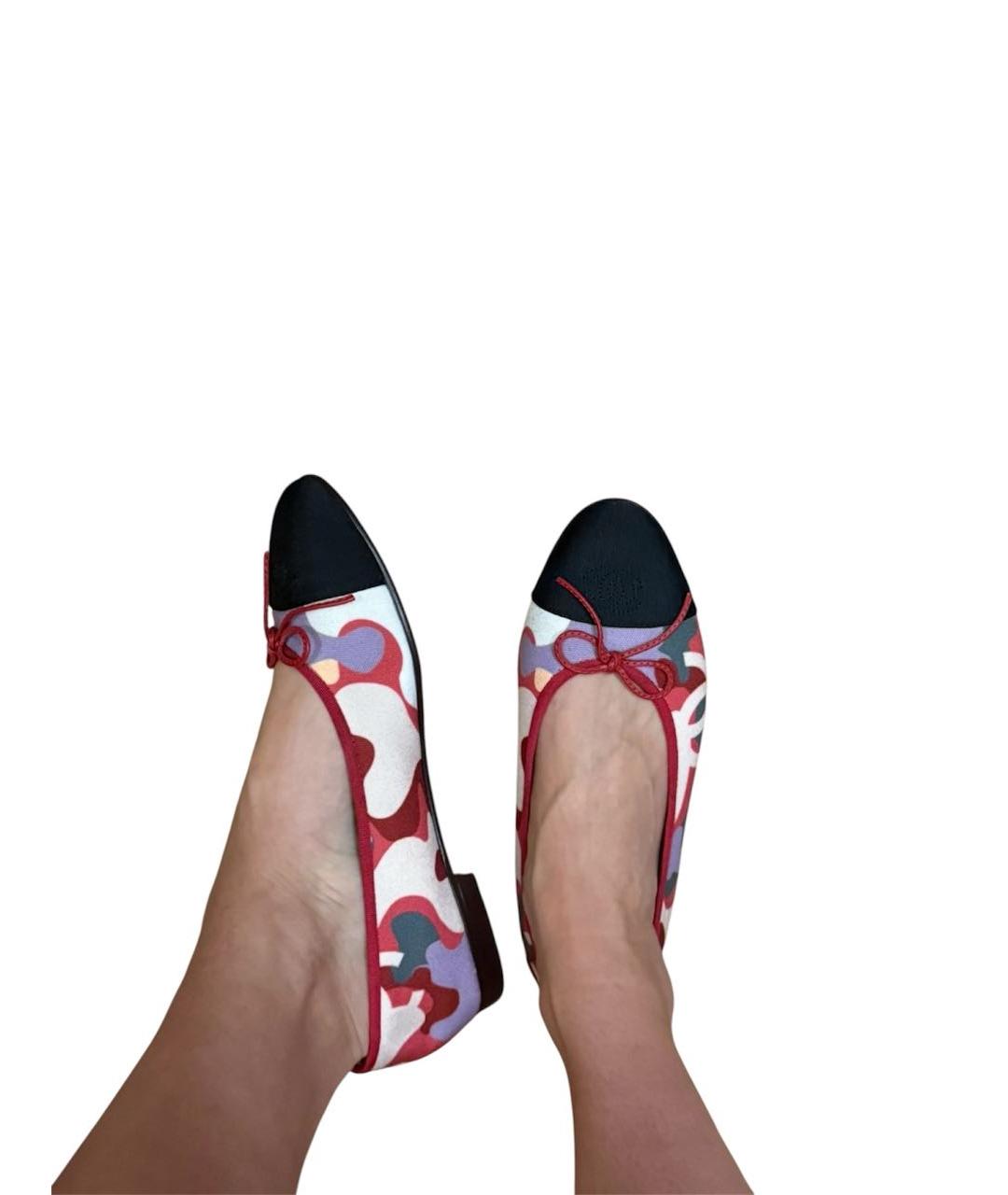 CHANEL Мульти кожаные балетки, фото 2