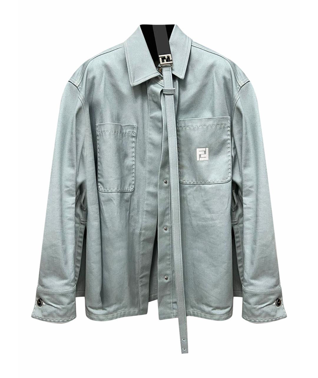 FENDI Голубая рубашка, фото 1