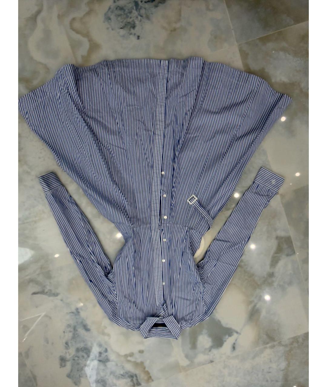 POLO RALPH LAUREN Синее хлопковое повседневное платье, фото 4