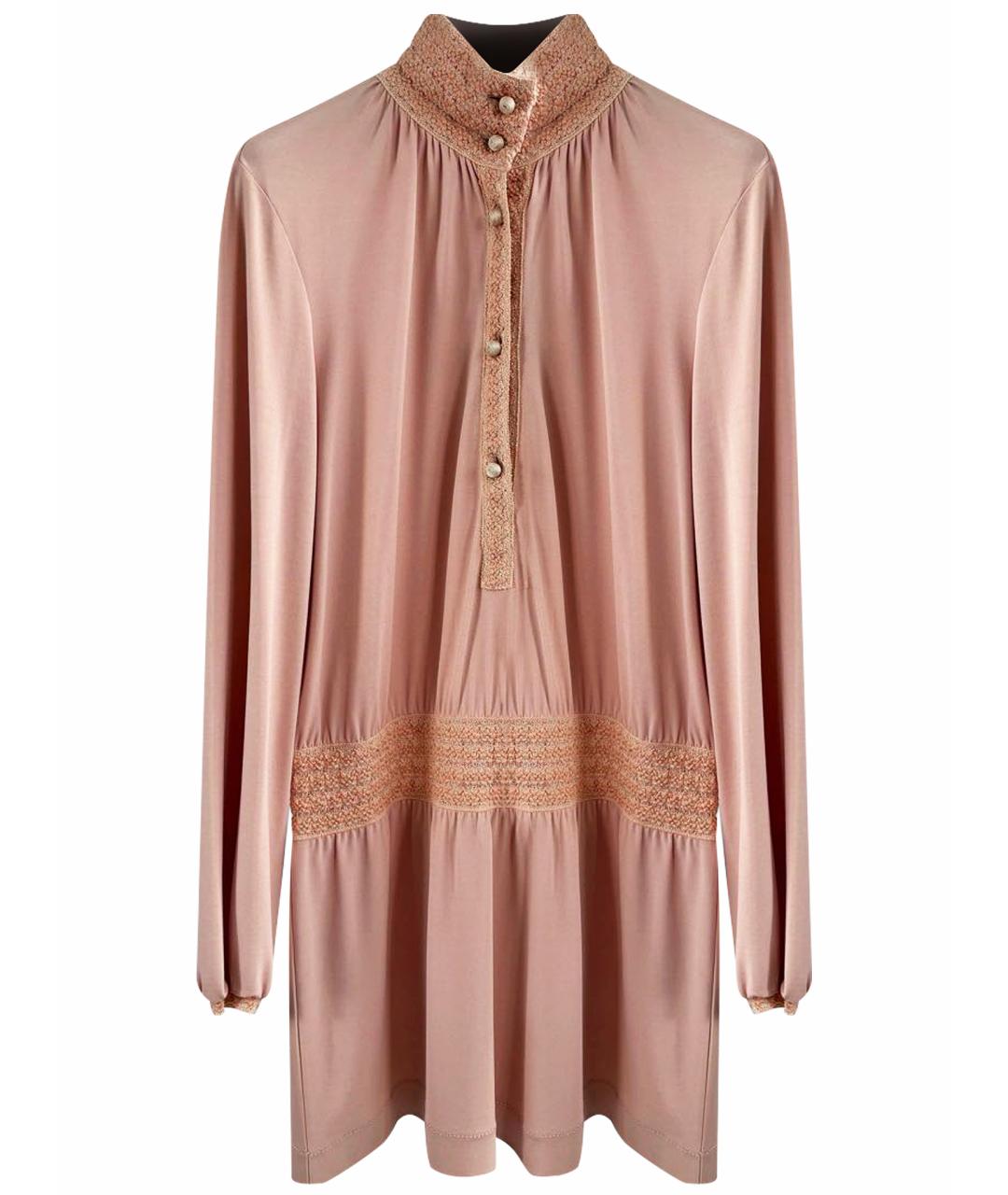 MISSONI Коралловое вискозное повседневное платье, фото 1