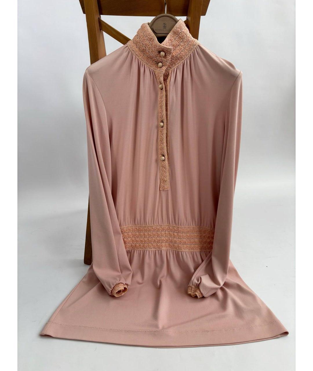 MISSONI Коралловое вискозное повседневное платье, фото 5