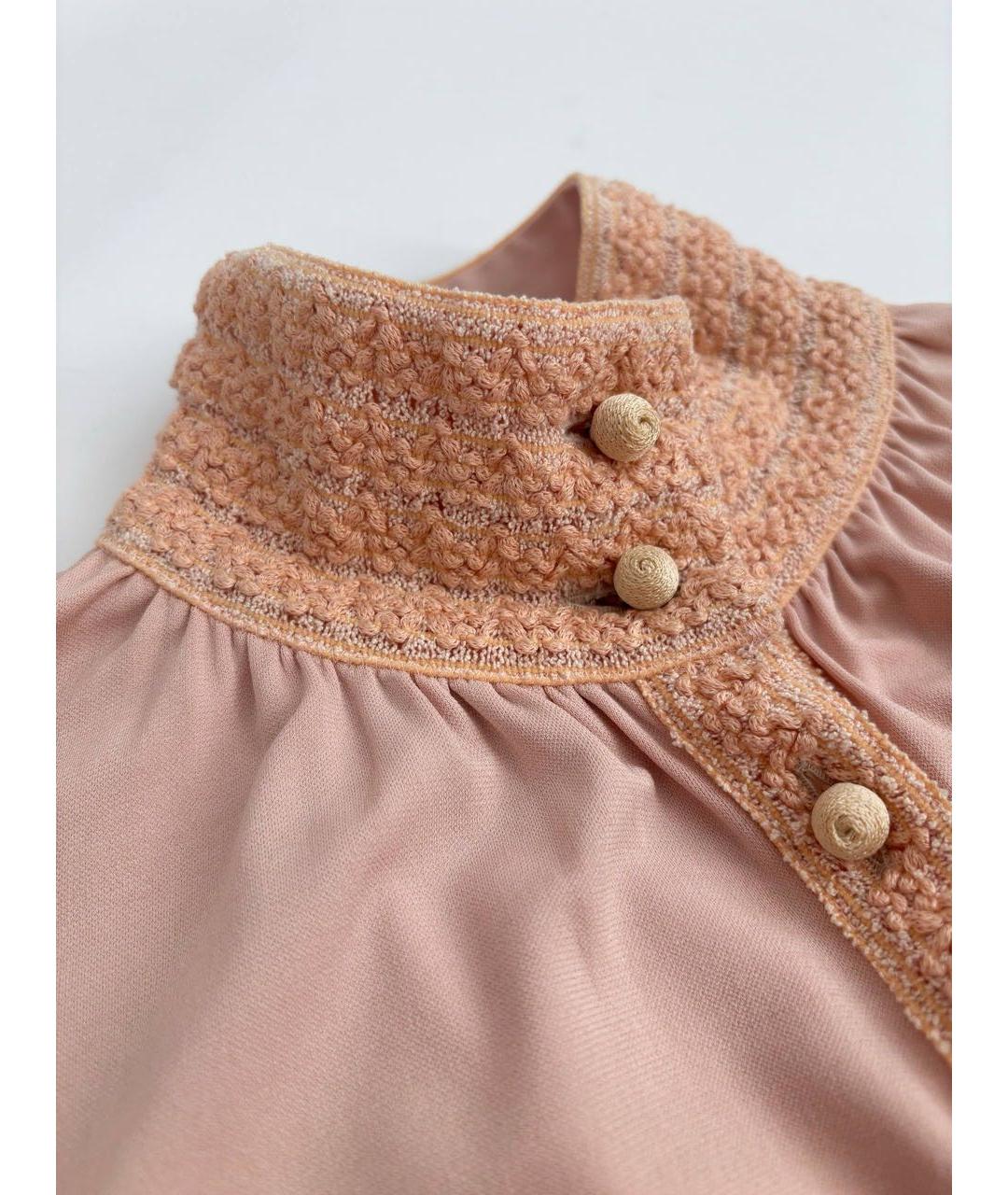 MISSONI Коралловое вискозное повседневное платье, фото 6