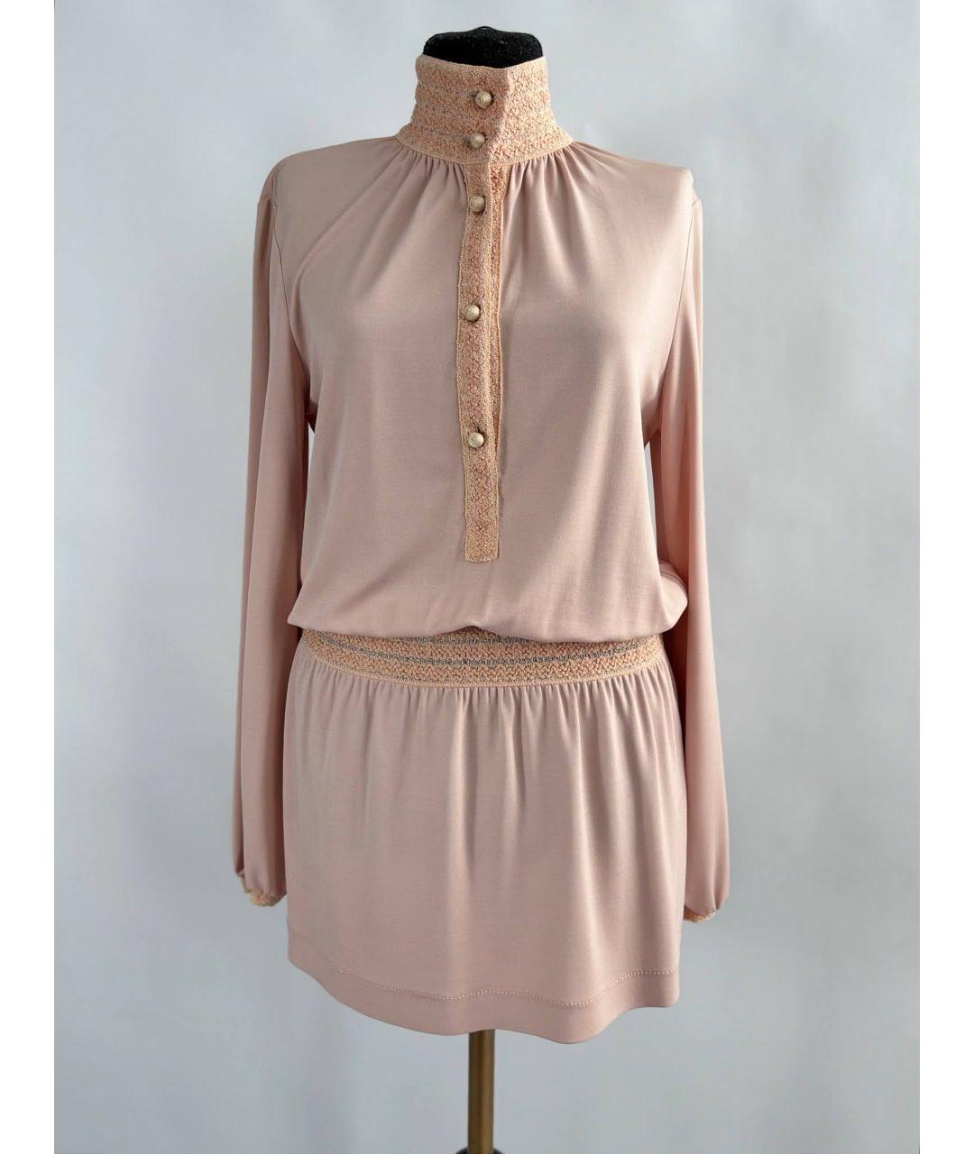 MISSONI Коралловое вискозное повседневное платье, фото 7