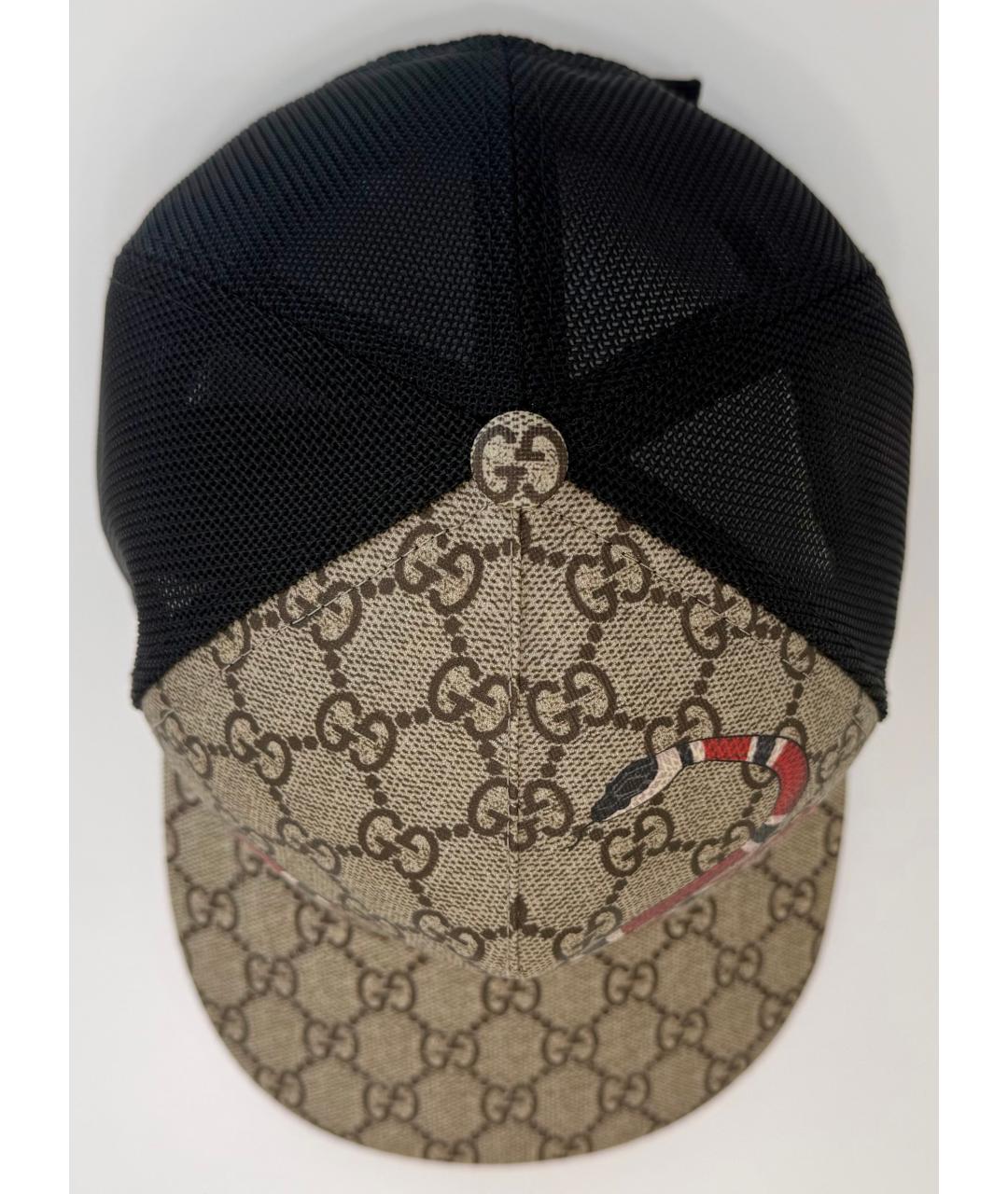 GUCCI Бежевая хлопковая кепка/бейсболка, фото 7