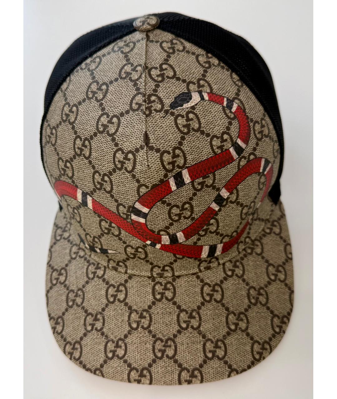 GUCCI Бежевая хлопковая кепка/бейсболка, фото 5