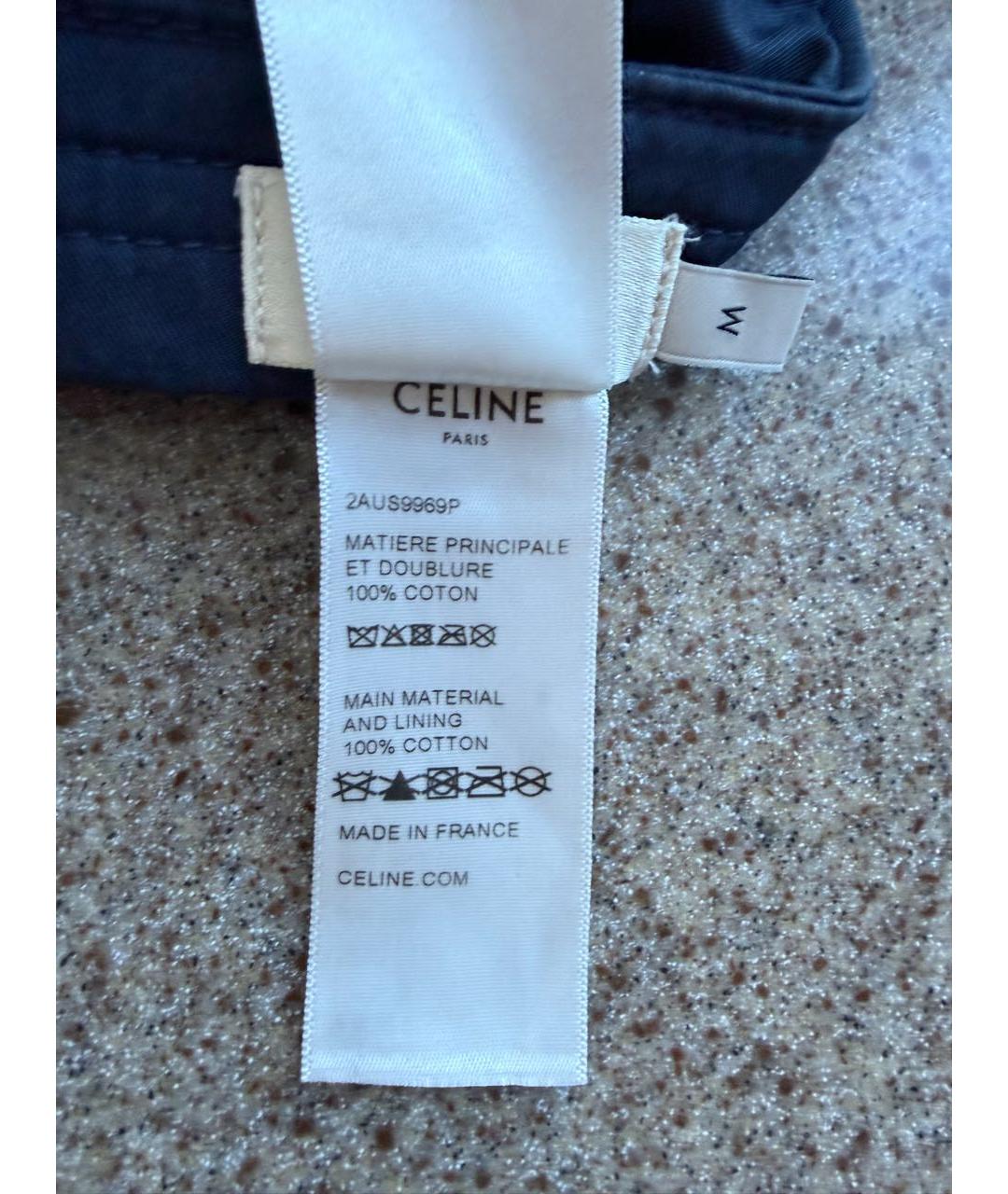 CELINE Темно-синяя хлопковая кепка, фото 5