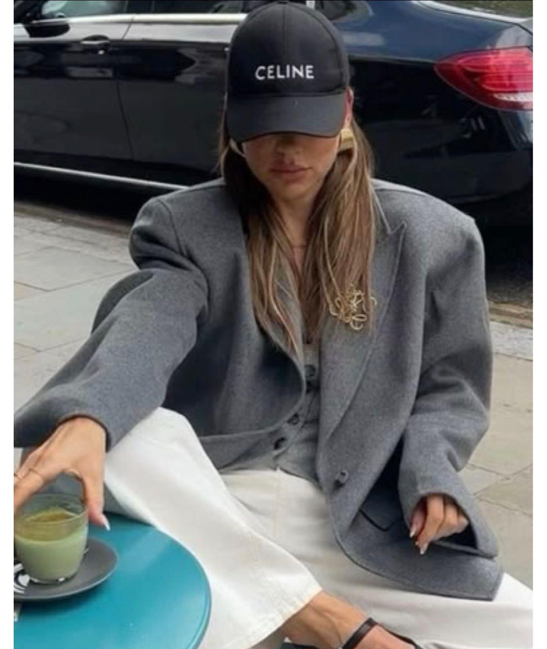 CELINE Темно-синяя хлопковая кепка, фото 8