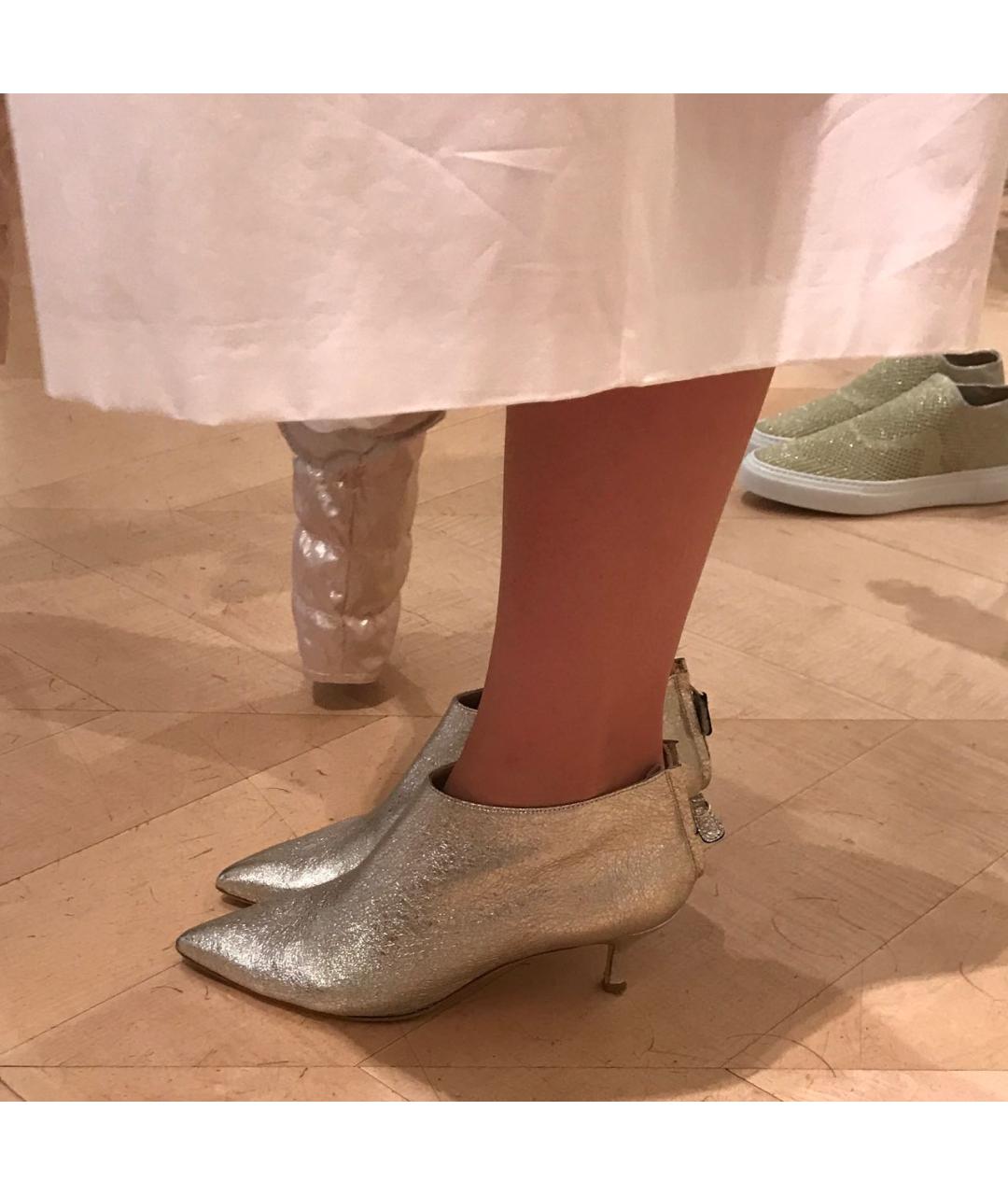 FABIANA FILIPPI Серебряные кожаные ботильоны, фото 4