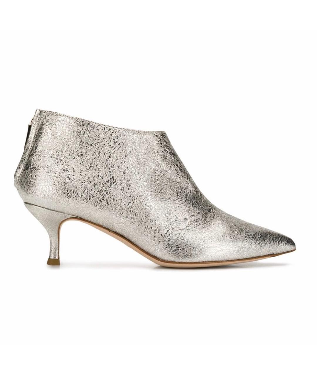 FABIANA FILIPPI Серебряные кожаные ботильоны, фото 9