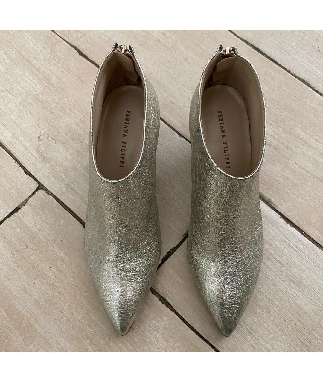 FABIANA FILIPPI Серебряные кожаные ботильоны, фото 7