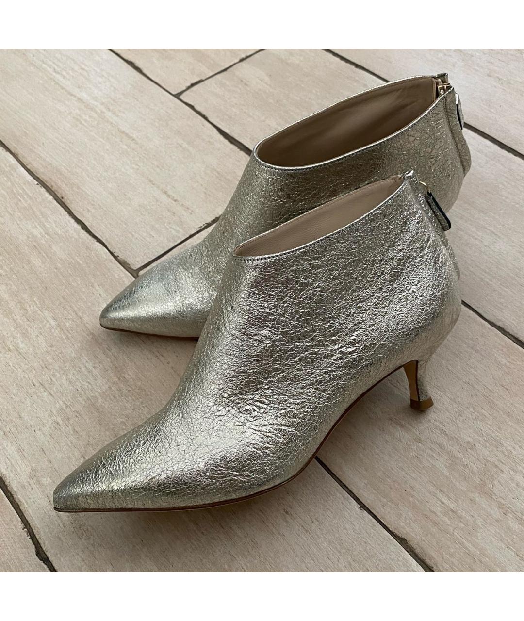 FABIANA FILIPPI Серебряные кожаные ботильоны, фото 6