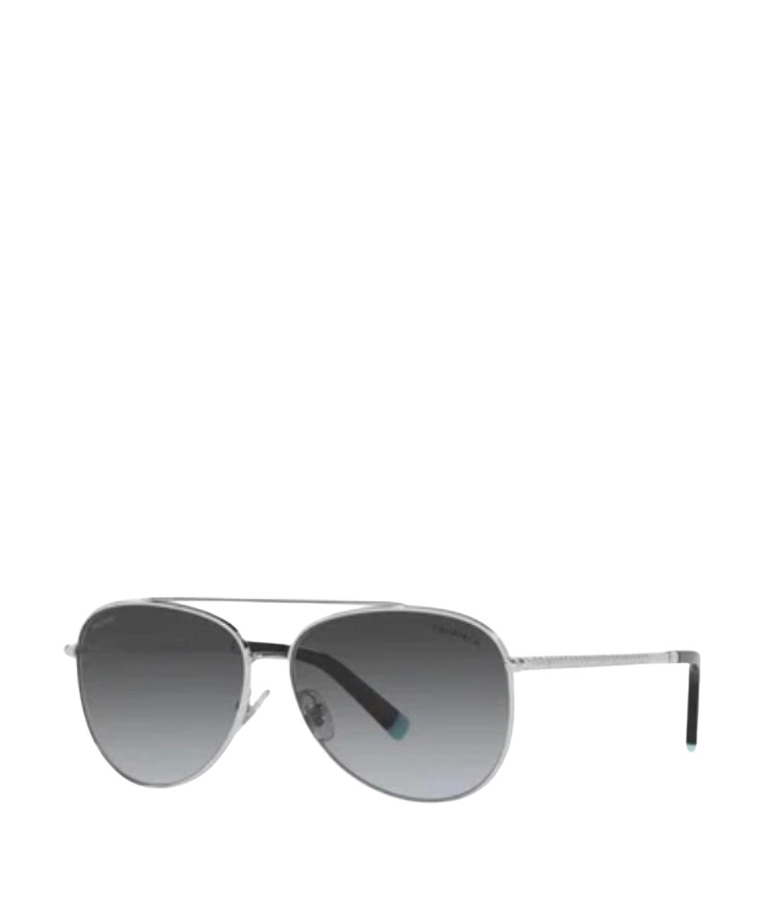 TIFFANY&CO Серебряные металлические солнцезащитные очки, фото 1