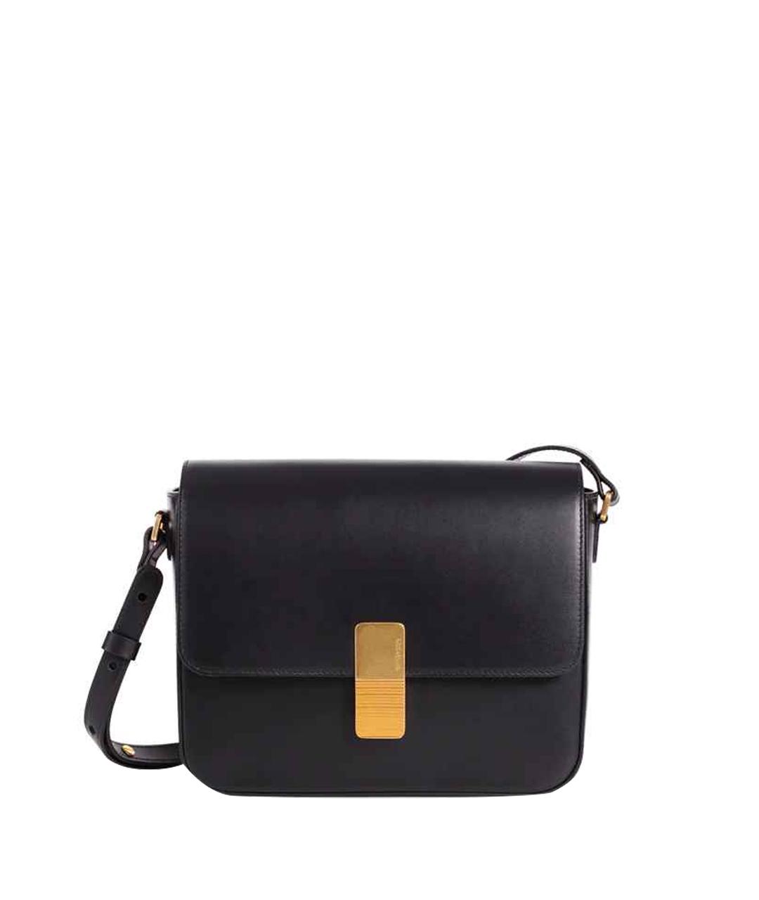 CELINE Черная кожаная сумка через плечо, фото 1