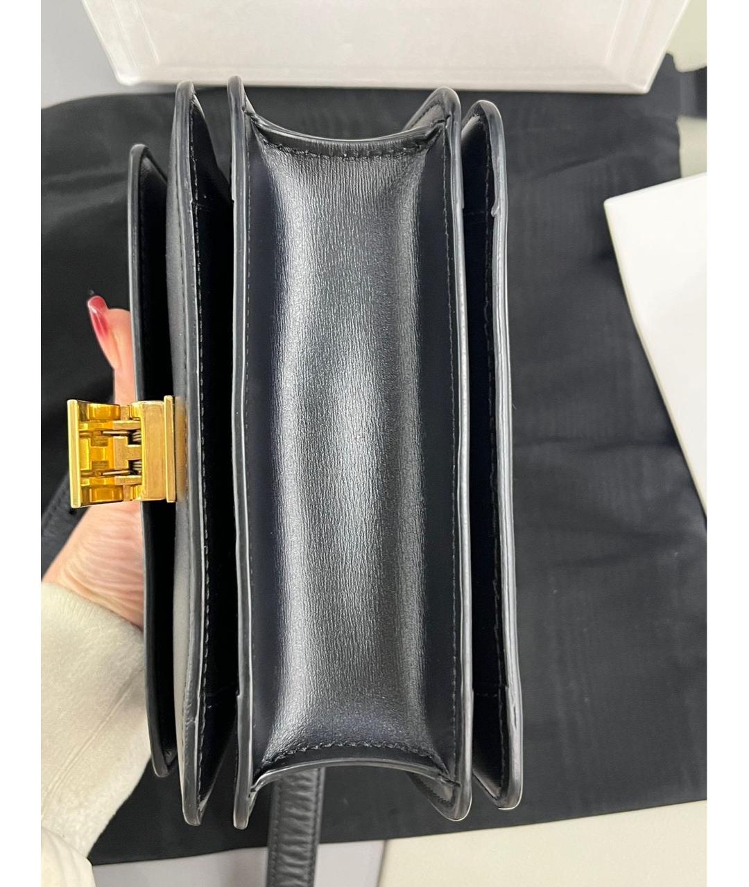 CELINE Черная кожаная сумка через плечо, фото 6
