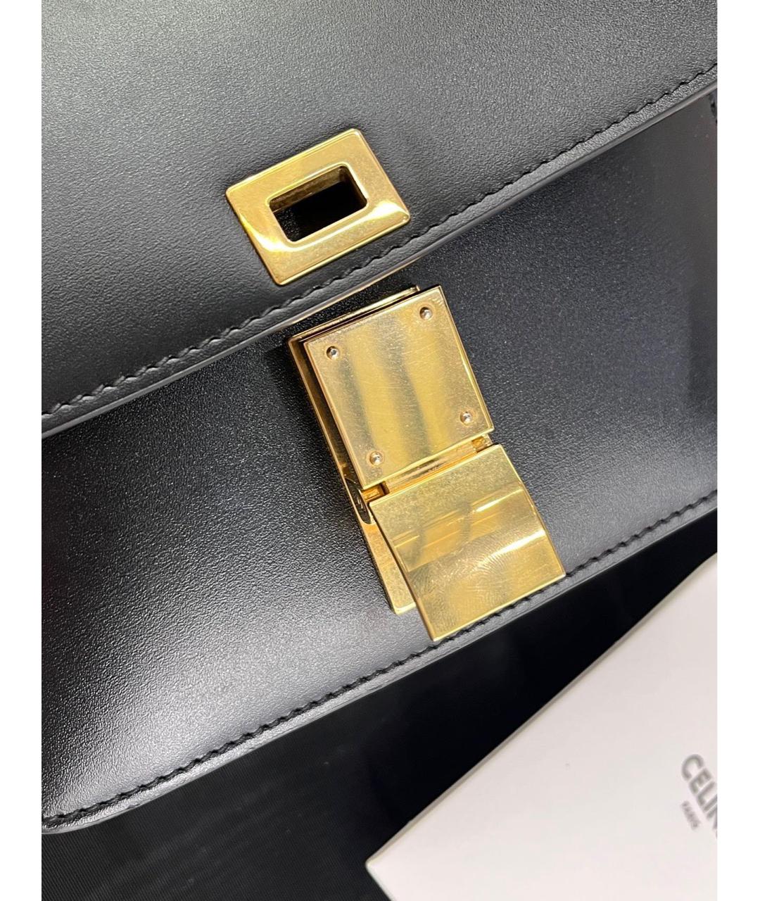 CELINE Черная кожаная сумка через плечо, фото 8
