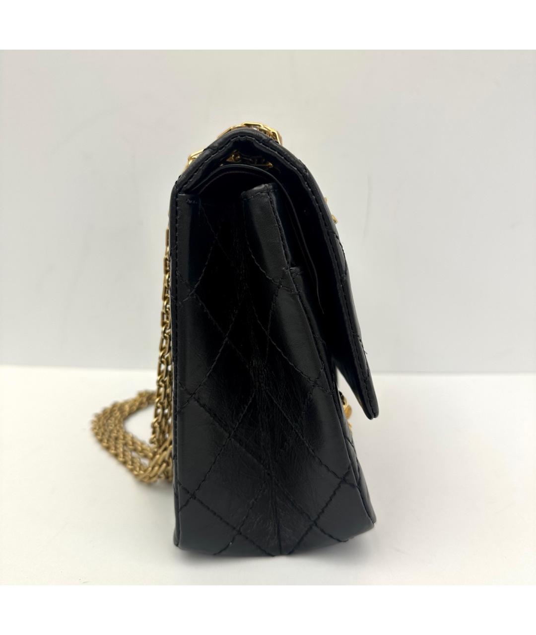 CHANEL Черная кожаная сумка через плечо, фото 4