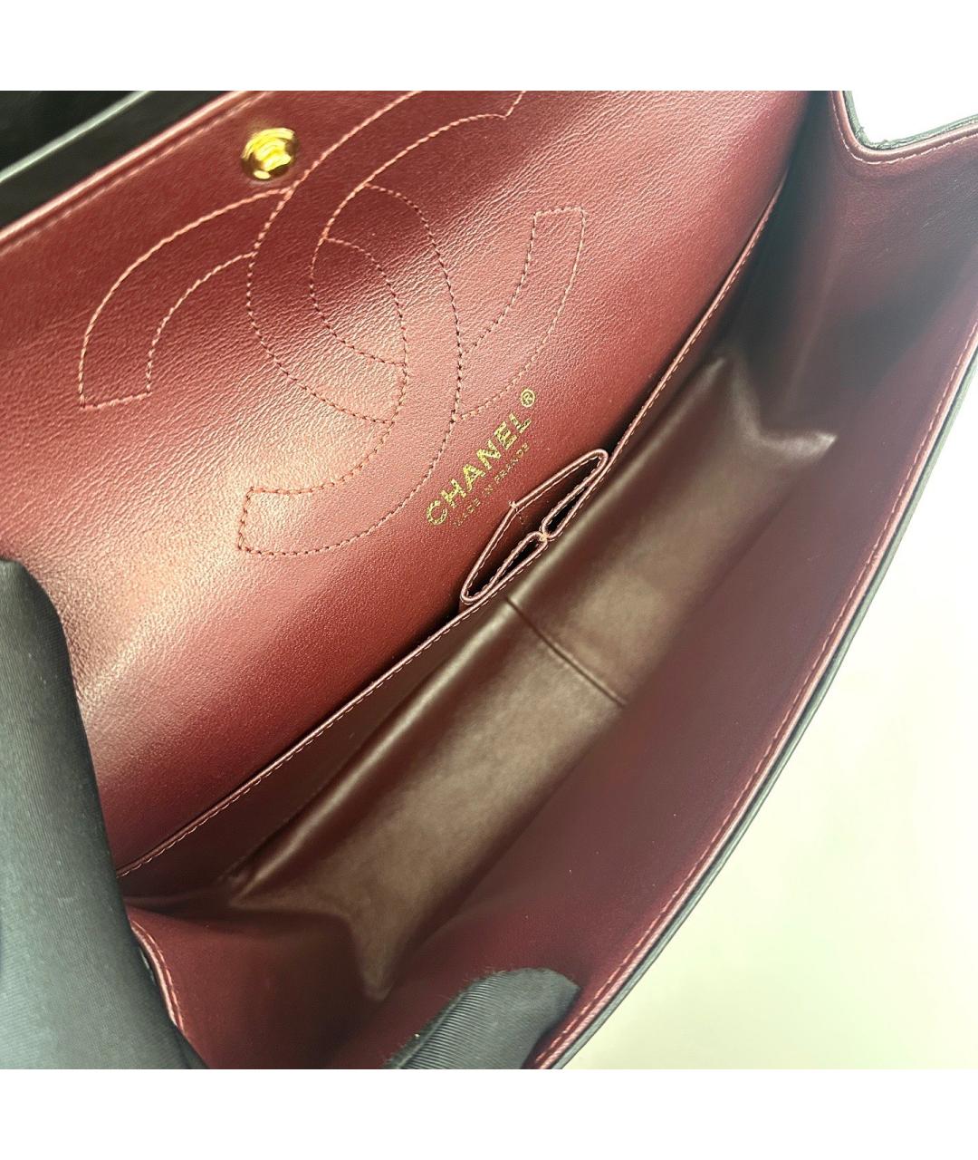 CHANEL Черная кожаная сумка через плечо, фото 6