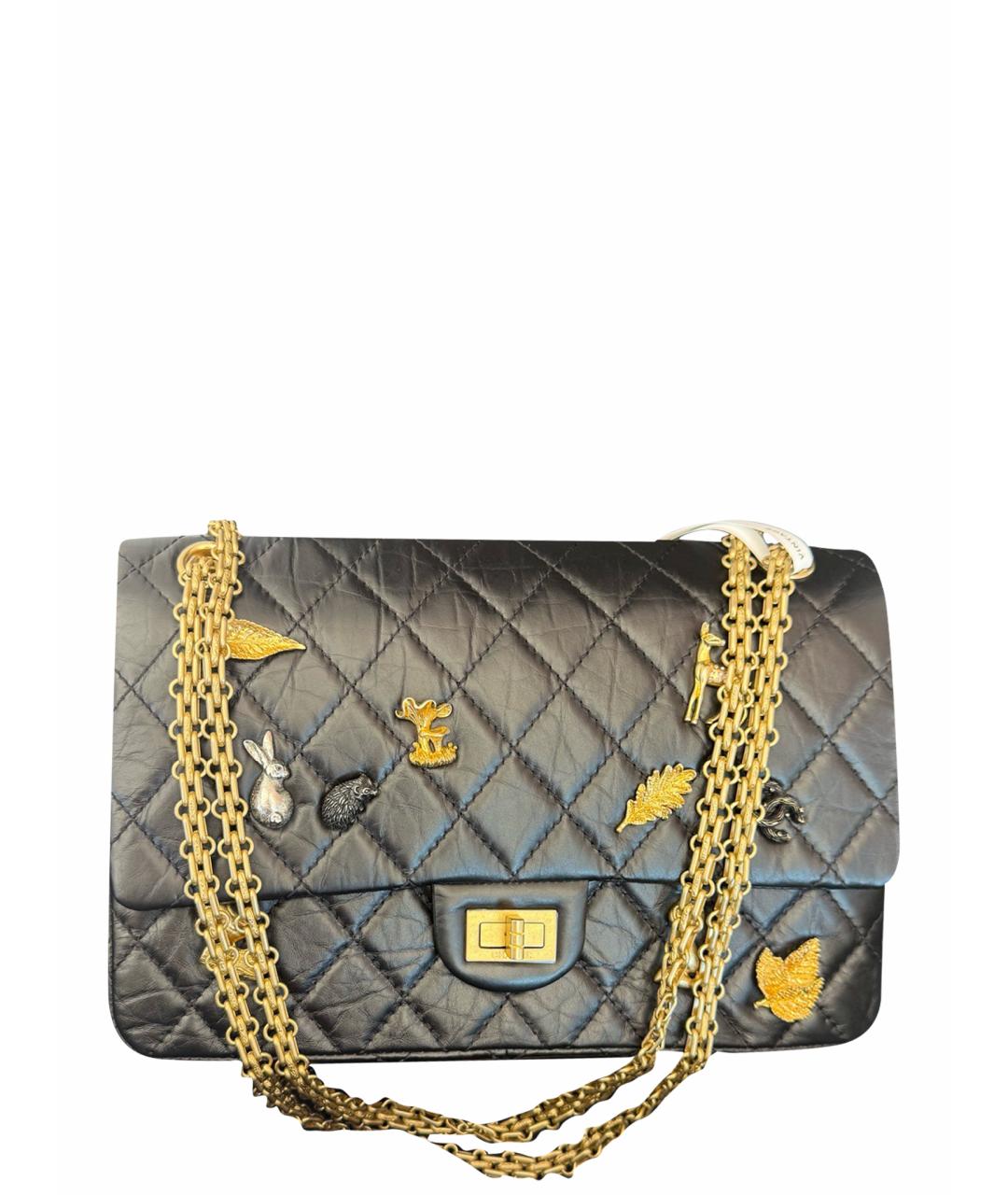 CHANEL Черная кожаная сумка через плечо, фото 1