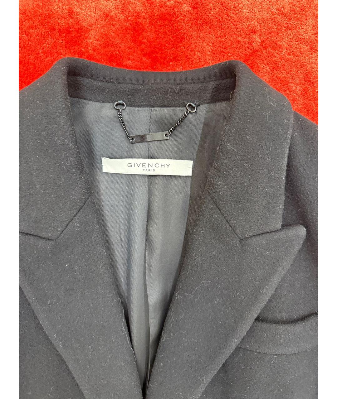 GIVENCHY Черное шерстяное пальто, фото 3