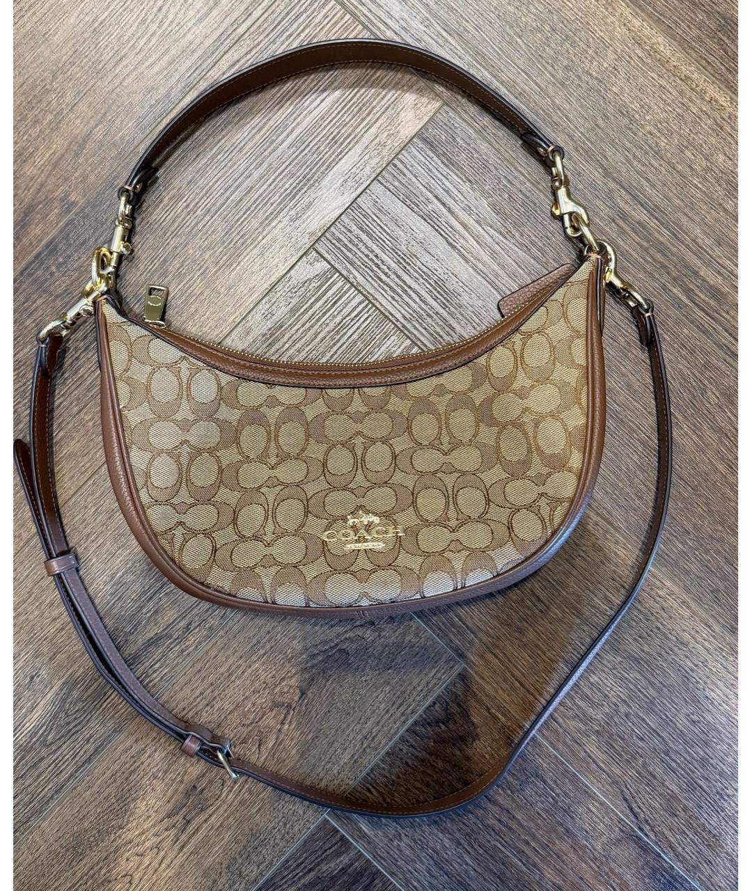 COACH Коричневая сумка через плечо, фото 8