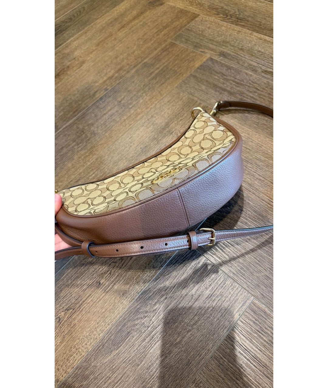 COACH Коричневая сумка через плечо, фото 7