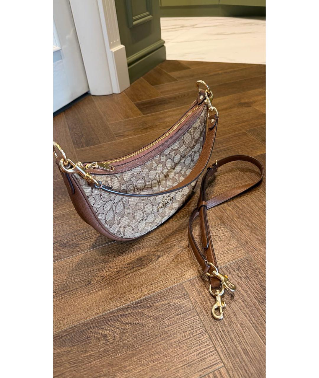 COACH Коричневая сумка через плечо, фото 2