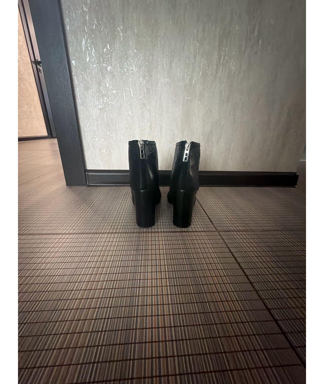 HERMES Черные кожаные ботинки, фото 4