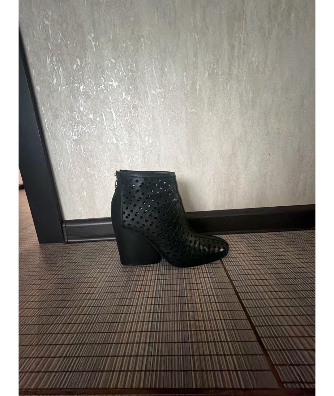 HERMES Черные кожаные ботинки, фото 9