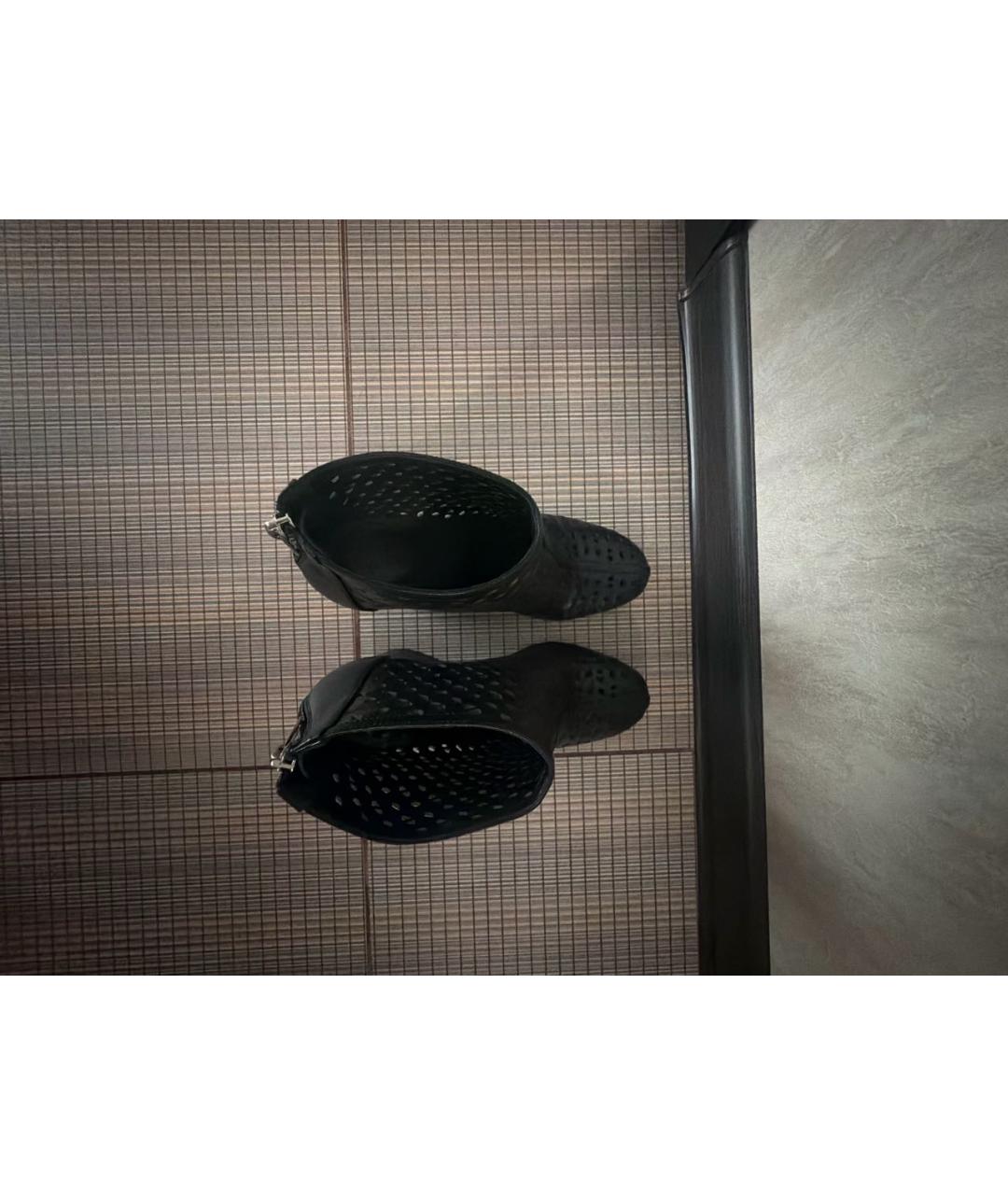 HERMES Черные кожаные ботинки, фото 3